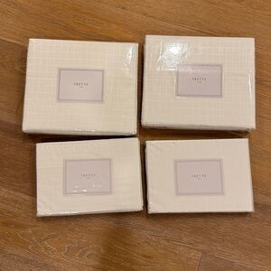 Frette 1860 Claudia White Sheet Set